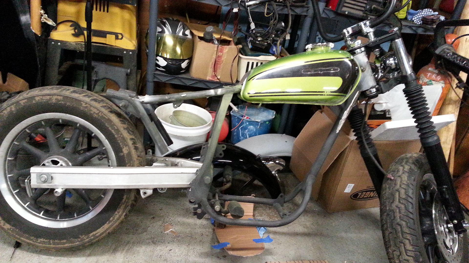 SV650 Swingarm and Monoshock conversion for CB/CL360 or?