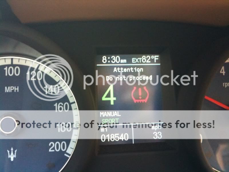Tyre Puncture Warning Light Keeps Going Off??? Maserati Forum