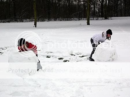 die sneeuwballen zijn ook zo groot!