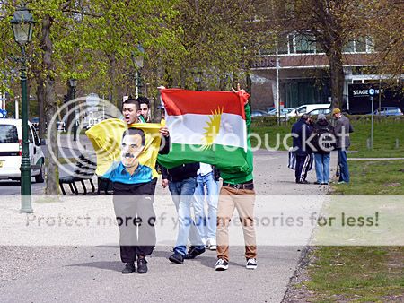 Demonstratie tegen mensenrechtenschendingen Turkije op Malieveld