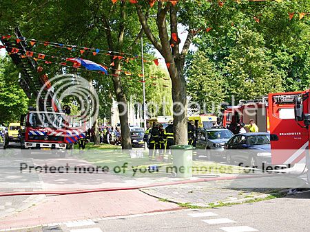 enorm veel hulpdiensten waren aanwezig tijdens de brand