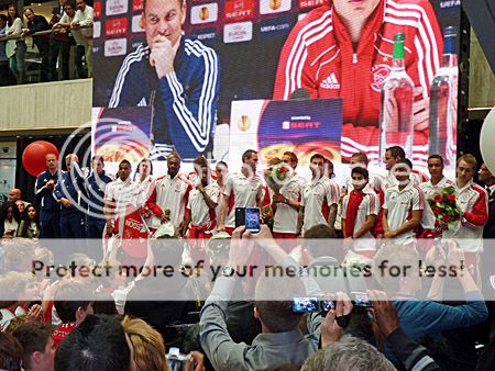 Huldiging AJAX in Den Haag
