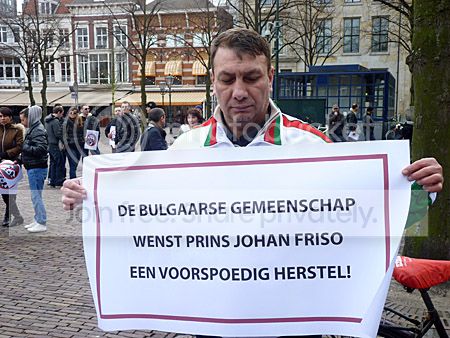 Bulgaarse gemeenschap demonstreert tegen Wilders op Plein