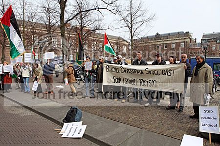 Demonstratie Palestijnen bij Tweede Kamer Den Haag