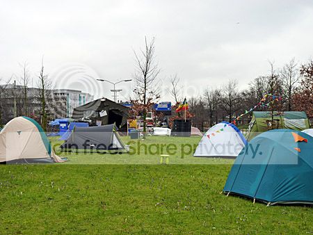 Occupy Den Haag gesetteld op Koekamp