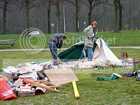 Occupy Den Haag vertrekt naar Koekamp