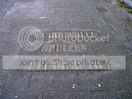 waarschuwingstekst op stoep