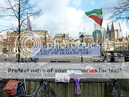 Protest tegen gevreesde ontruiming Kamp Ashraf duurt voort