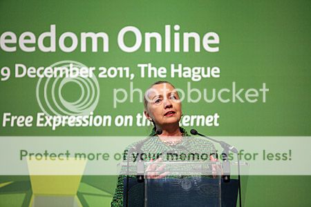 Hilary Clintonspreekt op BUZA vóór de Conferentie Freedom Online