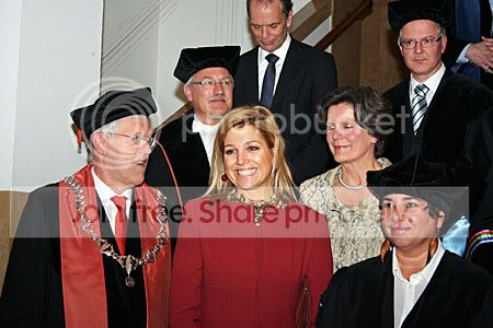 Prinses Máxima bij oratie hoogleraar Prins Claus Leerstoel