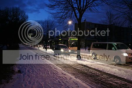 ondanks de sneeuw rijdt het openbaar vervoer wel