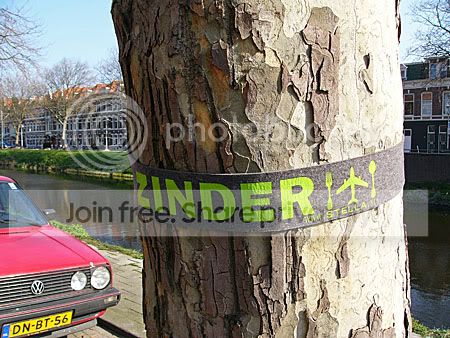 Vreemde banden om bomen